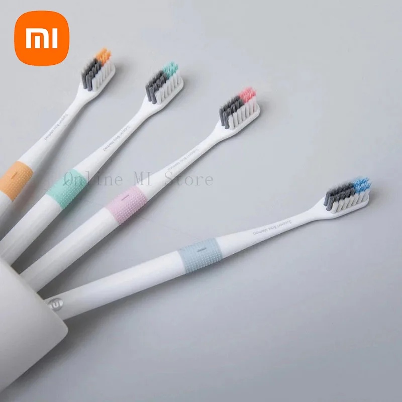 

Xiaomi Doctor B Toothbrush Bass Method Sandwish-bedded Better Brush Wire 4Colors Deep Cleaning Toothbrush Including a Travel Box