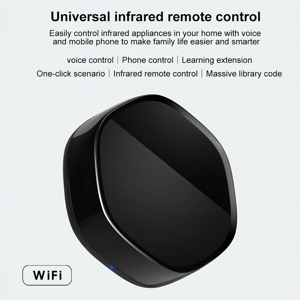 

WiFi Smart IR RF Remote Controller IR Blaster Hub Tuya Smart Life App/Voice Control for Google Home Alexa