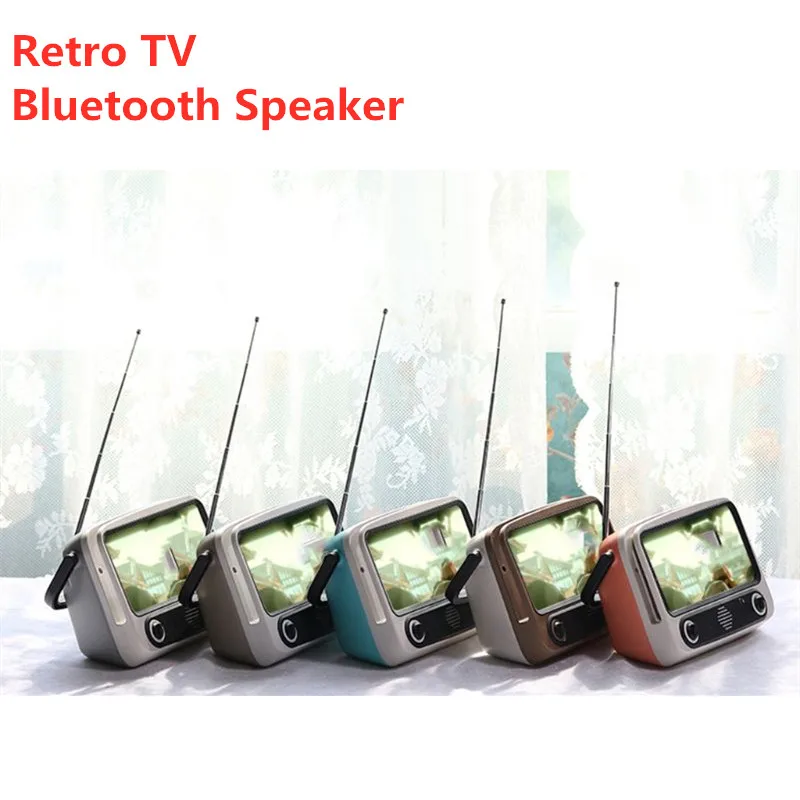 OOTDTY ретро портативный Bluetooth динамик поддержка TF карты U диск держатель мобильного