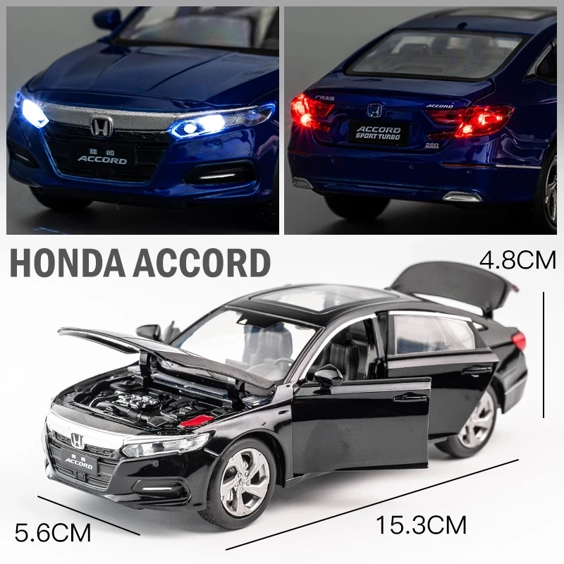 Модель игрушечного автомобиля Hondas Accord SUV из сплава в масштабе 1:32 модель со звуком