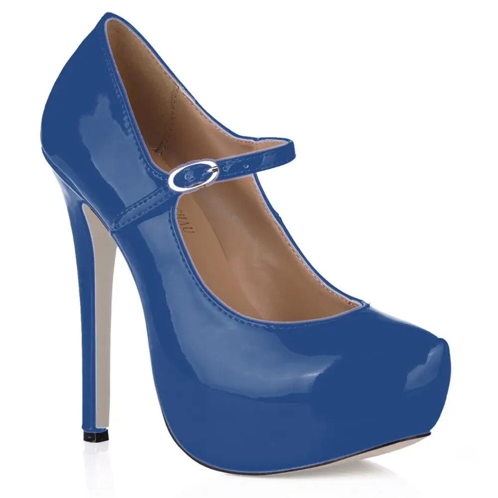 Пикантные женские вечерние туфли-лодочки на платформе с круглым носком; Scarpe da Donna Tacco Alto a Spillo da Sera Lackleder; 3463B-b2