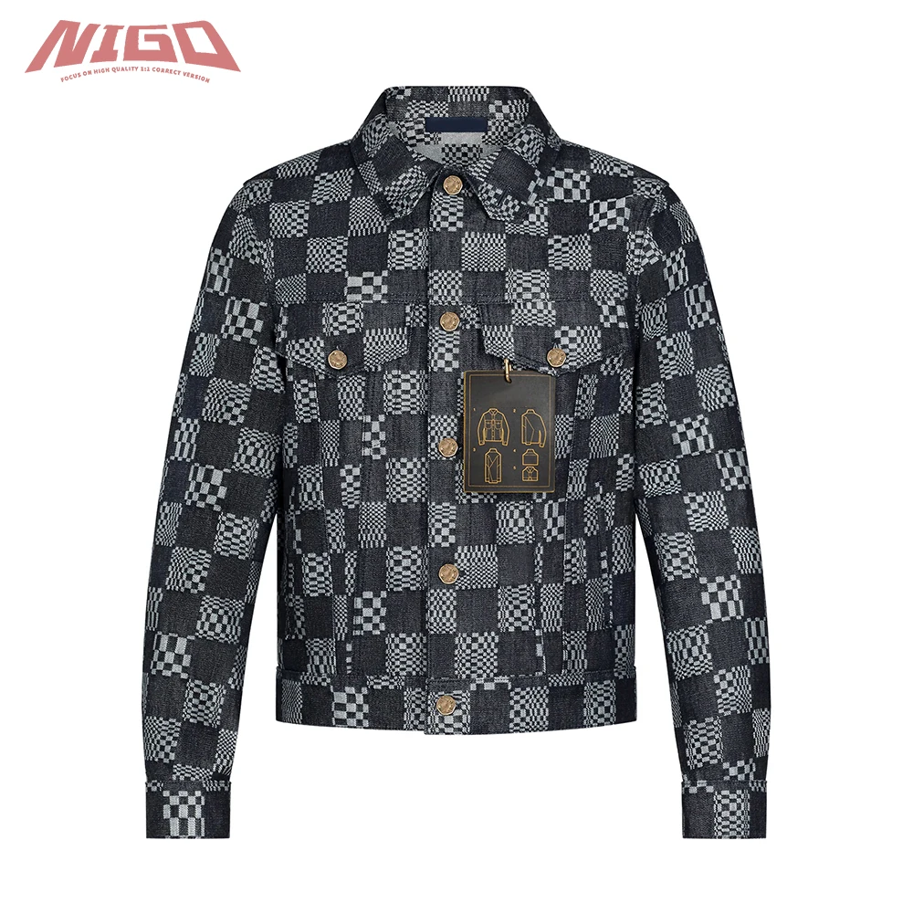 

Джинсовая куртка NIGO 21ss с деформированным узором, пальто # nigo11058H