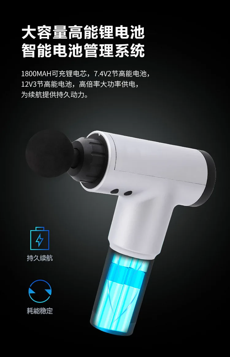 

New product fascia gun muscle relaxer deep vibration massage gun electric relax massage gun
