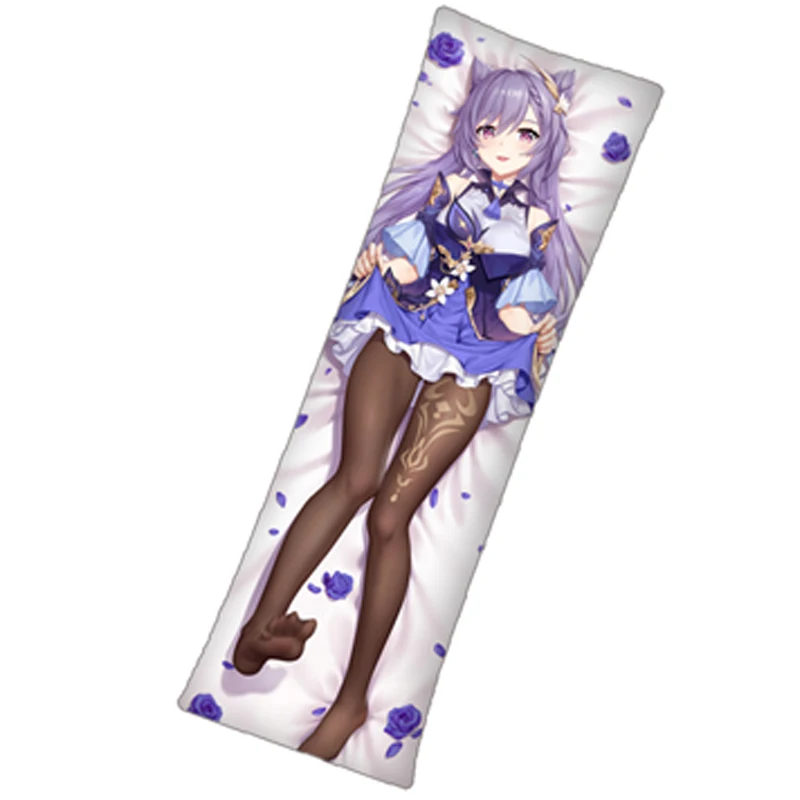 

Anime Game Genshin Impact Keqing Hugging Body Dakimakura Pillow Case Japanese Cosplay Otaku Cartoon Pillow Cushion Cover Gift