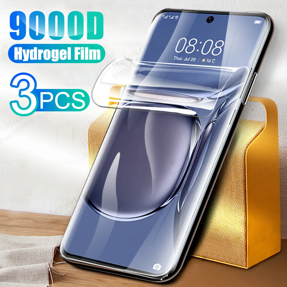 

Гидрогелевая пленка 3 шт. для huawei p50 pro 2021, Защита экрана для huawei p 50 pro 50pro p50pro, защитная пленка для телефона, не стеклянная искусственная пленка