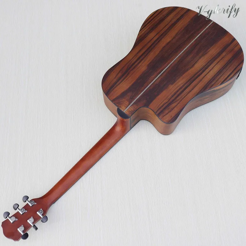 Полностью manchurian ash wood электрическая акустическая гитара и 41 дюйм full Dao 6 струн с