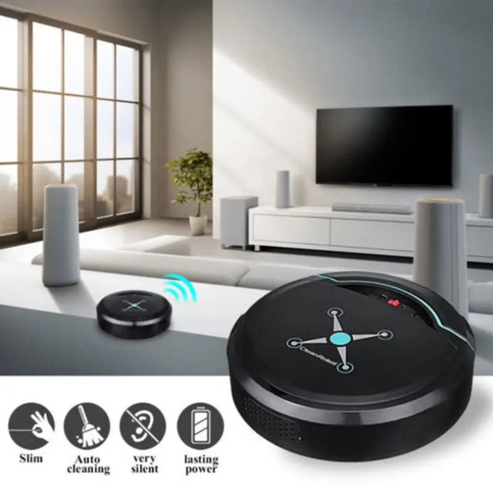 

High Efficient Home Automatic Vacuum Smart Floor Cleaning Robot Auto Dust Cleaner Sweeper Mop for Household