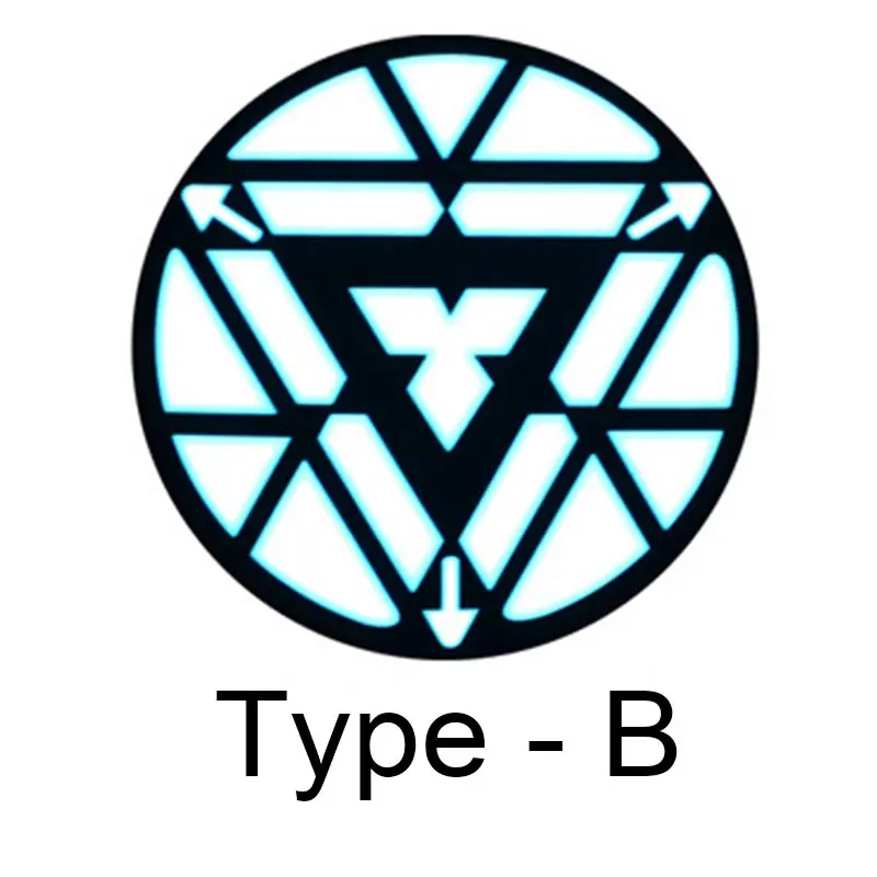 Type - B Железный человек светодиодный светильник акустическое управление o-образным вырезом с короткими рукавами футболки звуковая активация рубашки для вечерние - Цвет: Type - B