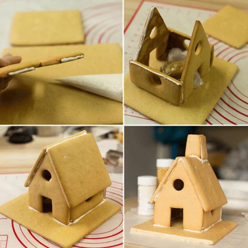 9 шт./компл. Нержавеющая сталь Рождество формочки для печенья 3D торт помадной