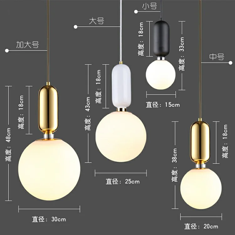 

Marmenkina Nordic simple single head small Pendant light modern balcony bar Hanging lamp bedroom bedside Lighting AC110-240V