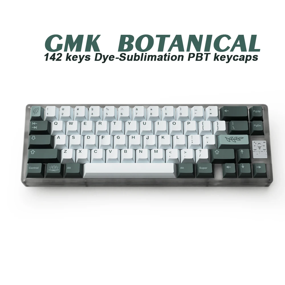 

141 Keys GMK Botanical PBT Keycap Cherry Profile DYE-SUB/Double shot Keycaps For Mechanical Keyboard 61 64 84 108 Layout