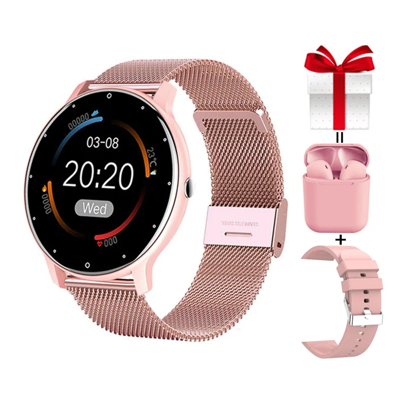 Previsão do Tempo Lembrete de Notificação Ip67 à Prova Relógios Inteligentes Femininos Real Atividade Rastreador Whatsapp Dip67 Água Smartveres