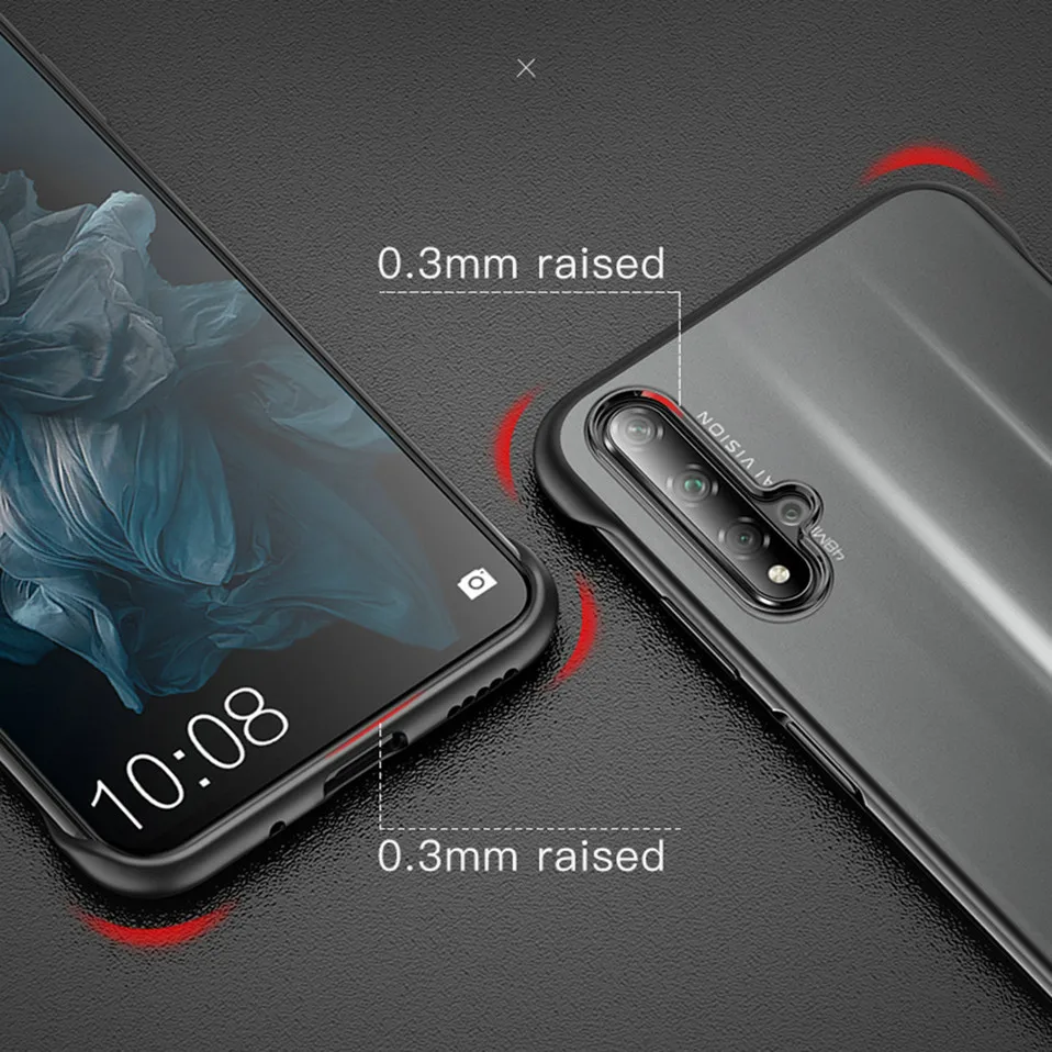 Чехол для телефона huawei Honor 20 Nova 5 5i 4 4E 3 Pro, безрамный матовый чехол для huawei mate 10 20 20X P20 P30 Lite Pro
