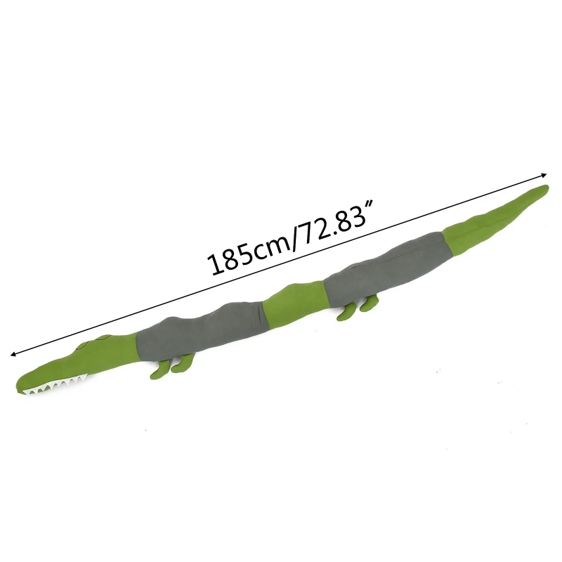 

T5EC Cute Cartoon Crocodile Baby Bed Surrounding Comforting Pillow Newborn Children