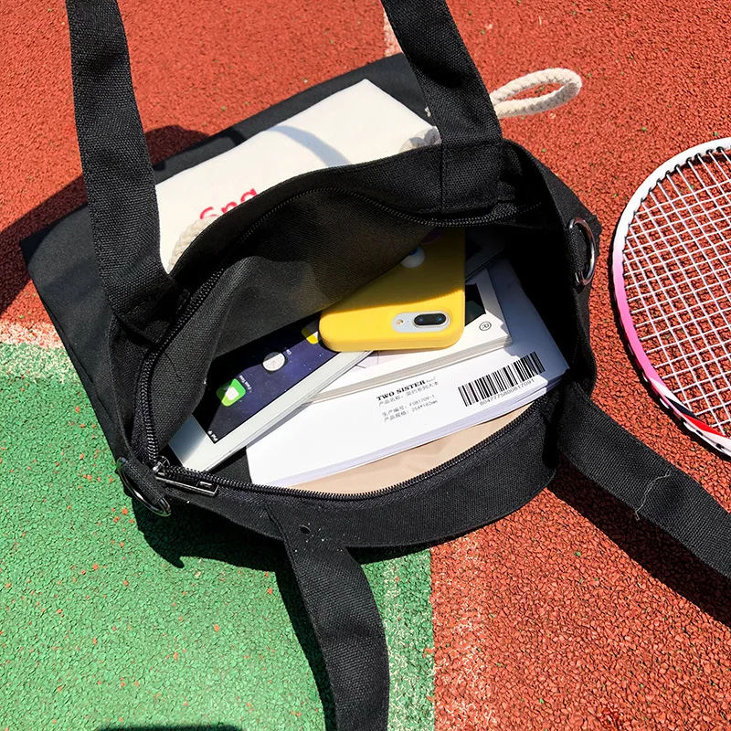 Холщовая Сумка для женщин простая и универсальная сумка мессенджер на одно плечо