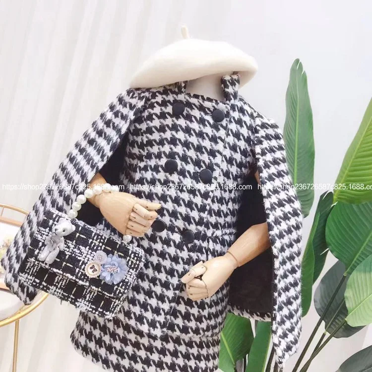 2019 г. Осенне зимние костюмы для девочек с мелким ароматом маленький костюм из