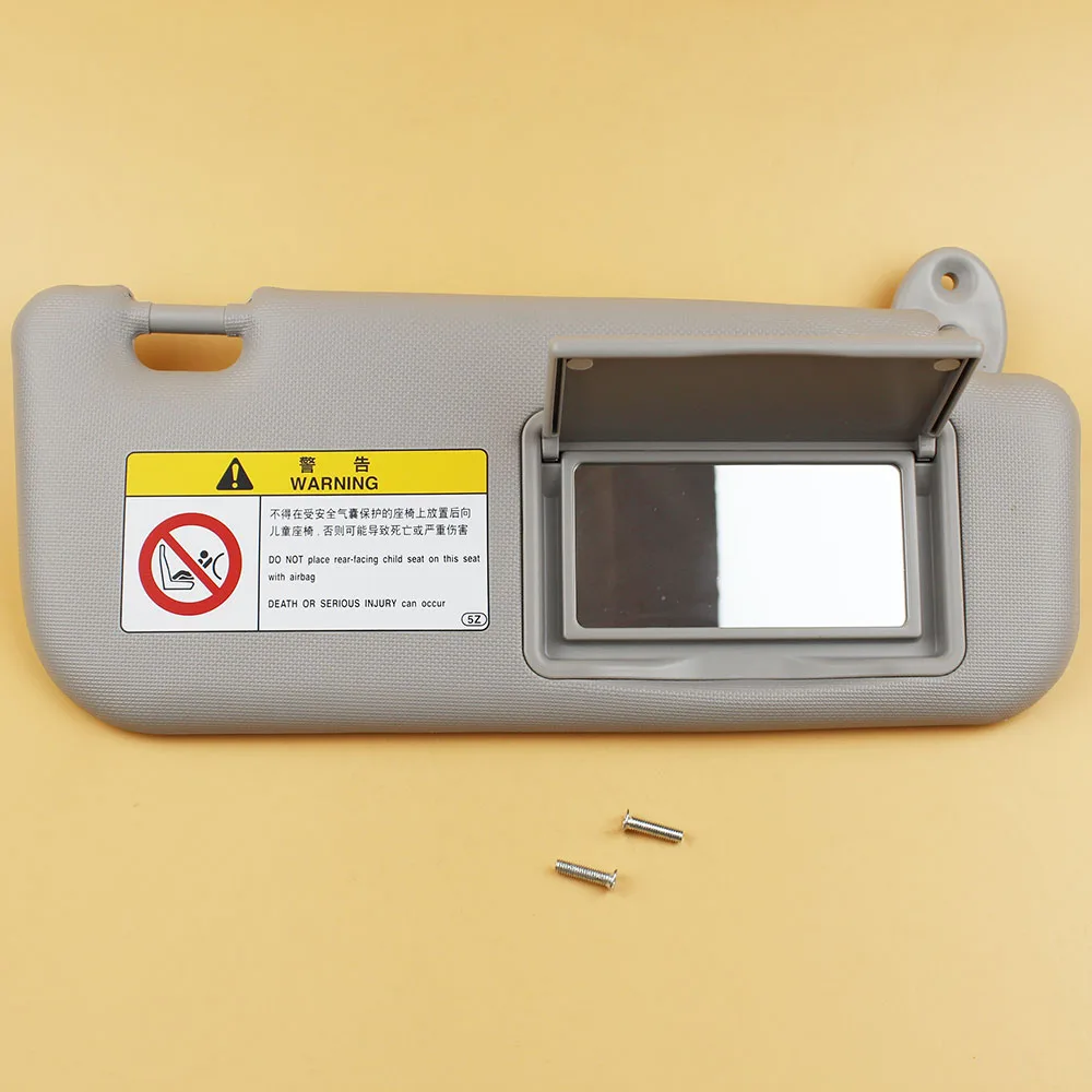 Автомобильные аксессуары серый солнцезащитный козырек с макияжным зеркалом и