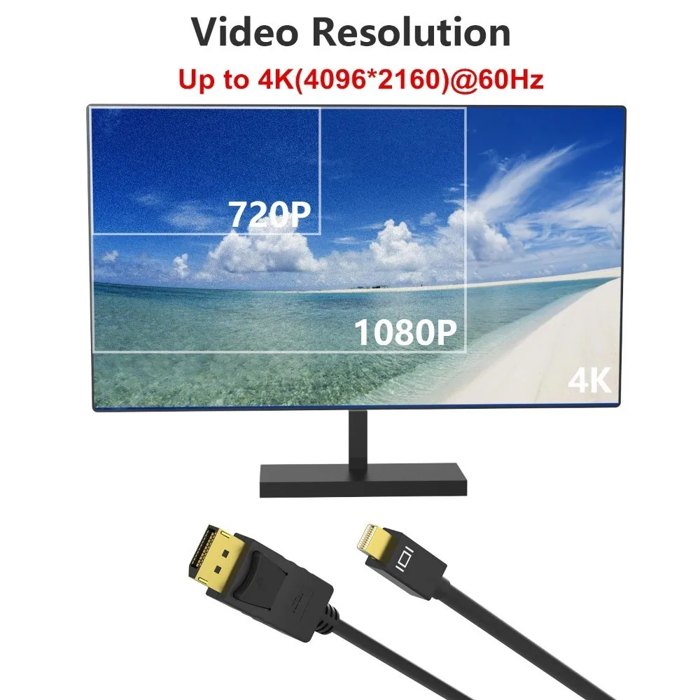 Кабель Thunderbolt Mini DisplayPort кабель DP 1 8 м для ноутбуков проекторов Macbook|Кабели VGA| |