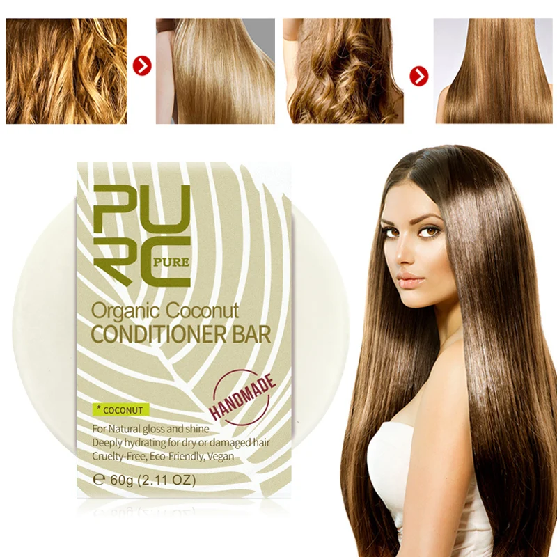 100% органический кокосовый Кондиционер для волос ручной работы экологичный