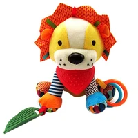 cute lion fox rattles infants animal stroller car toys clip lathe hanging seat stroller toys mobile music educational toys1