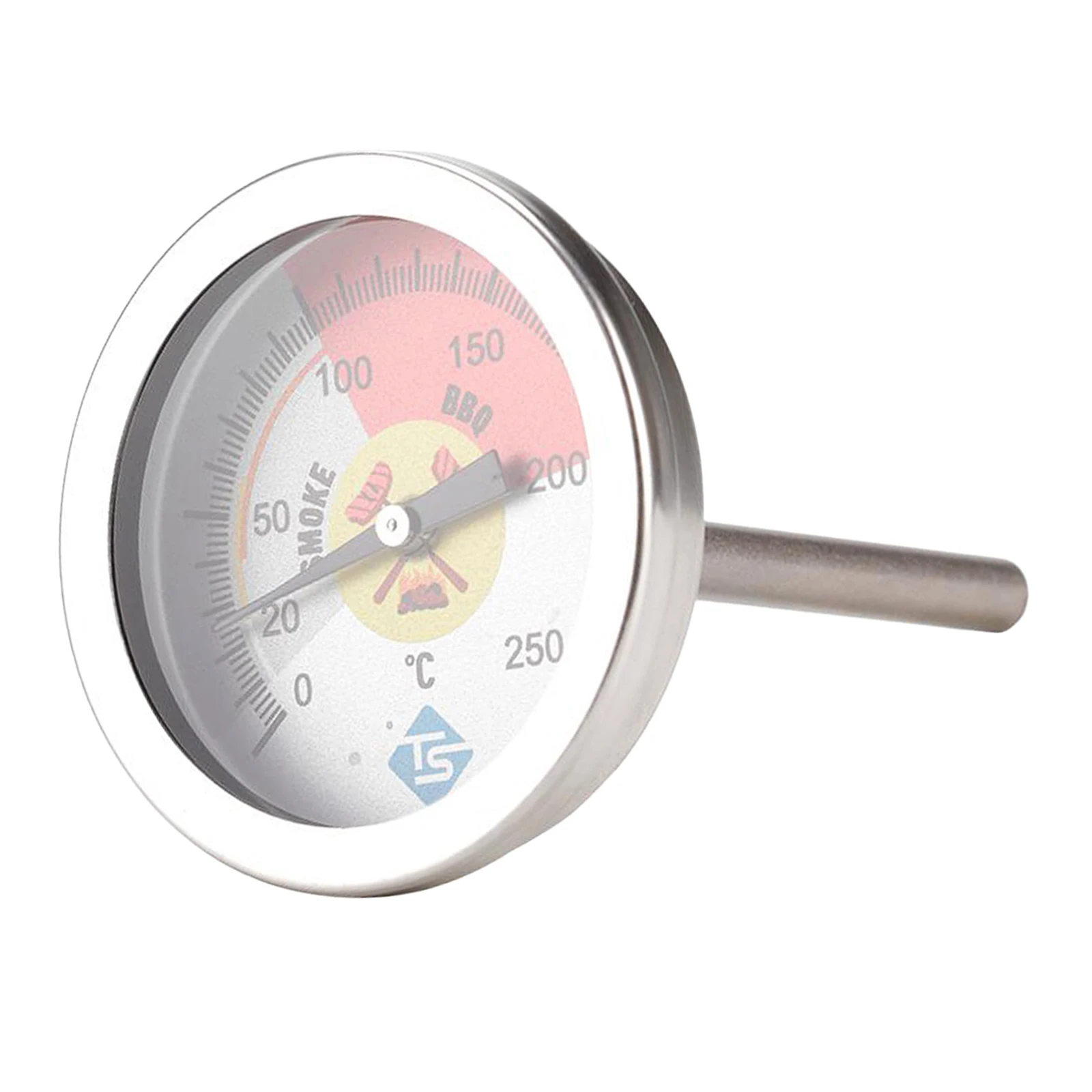 

Latest Stainless Steel BBQ Smoker Grill Thermometer Temperature Gauge 250