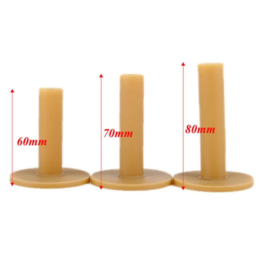 

3pcs Practice Mat Golf Tee Durable T-shape Mini Driving Range Play Rubber Outdoor Practical Mixed Size Training Sport