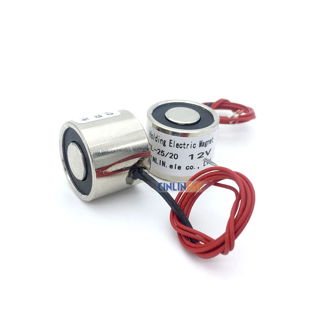 Удерживающий Электрический Магнитный подъемник D25mm * H20mm 5KG/50N соленоидная