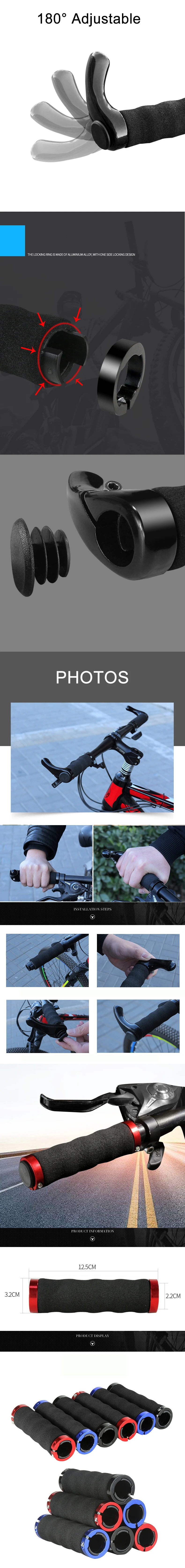 1 Пара BMX MTB руль для шоссейного велосипеда, мягкие губки для велосипедного руля, ручки для горного велосипеда, детали для велосипеда