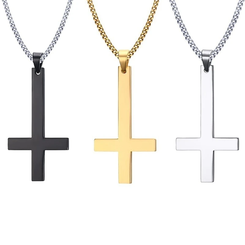 Люцифер сатанизм готика ювелирные изделия вверх дном крест перевёрнутый Крест