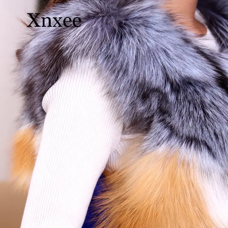 Новинка жилет из меха норки женский искусственного лисьего длинное зимнее