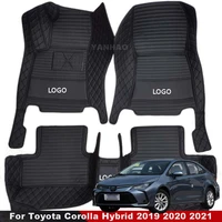 car mats for toyota corolla hybrid 2019 2020 2021 car floor mats leather carpets custom auto interior car accessories