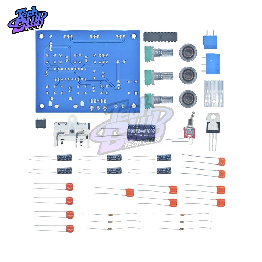 LM1036N Высокая Температура регулятор громкости комплект DIY Набор LM1036 DC тональный