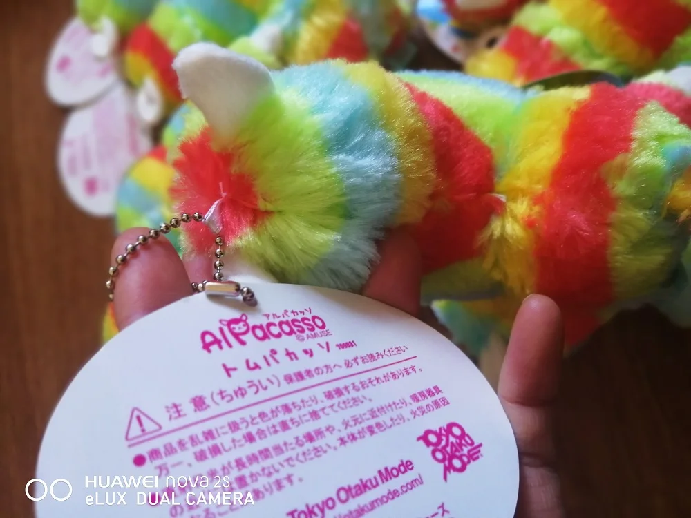 

Wholesale 10pcs/Lot 15cm Raibow Sheep Plush KeyChain Pendant Toys Stuffed Doll Backpack Keychain Bag