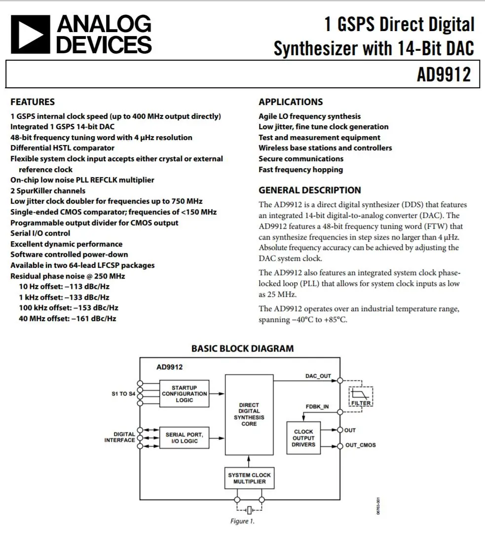 Lusya AD9912 ГСП частота 1 HZ-400 МГц синусоида выход источник сигнала DDS генератор сигналов модуль STC Главная плата управления T0843
