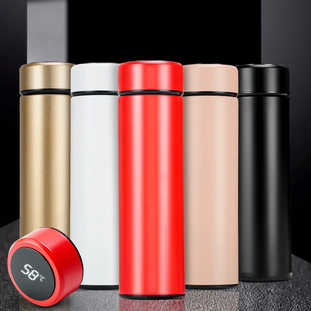 

Thermos cup intelligent temperature measurement led touch number display temperature cup lovers creative business gifts flask
