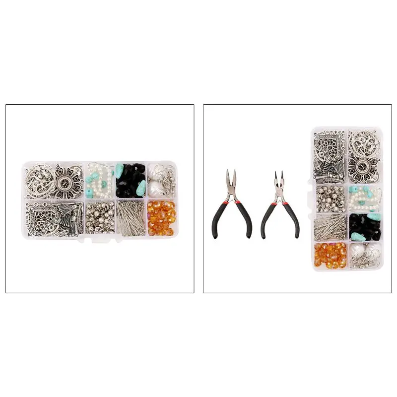 

1 Set DIY Bohemian Earring Making Kit Jewelry Components Materials Tools Supply 50PE