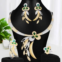 missvikki 4 pcs dubai african charming elegant necklace bangle earrings ring set fashion wedding bridal costume jewelry sets