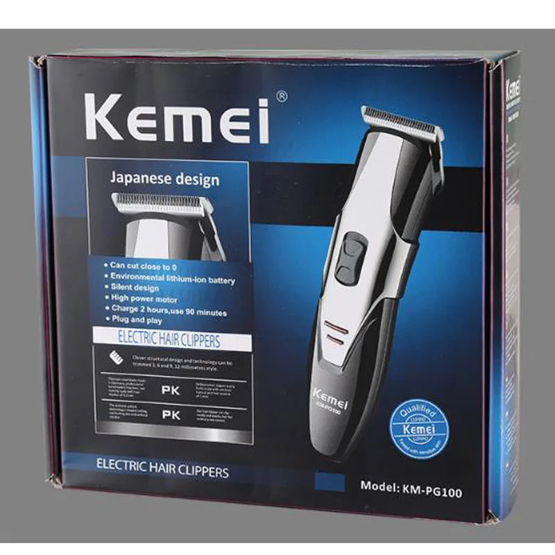 

Kemei rechargeable hair clipper KM-PG100 household shaving cutter electric hair clipper beard trimmer