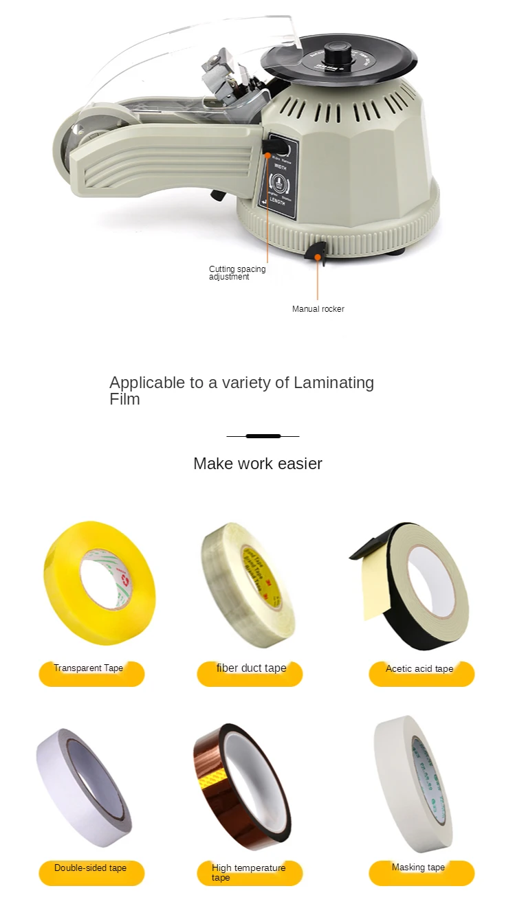 

zcut-2 Automatic tape Dispenser Machine turntable Disc adhesive tape holder transparent stationery tape packaging Tape cutter