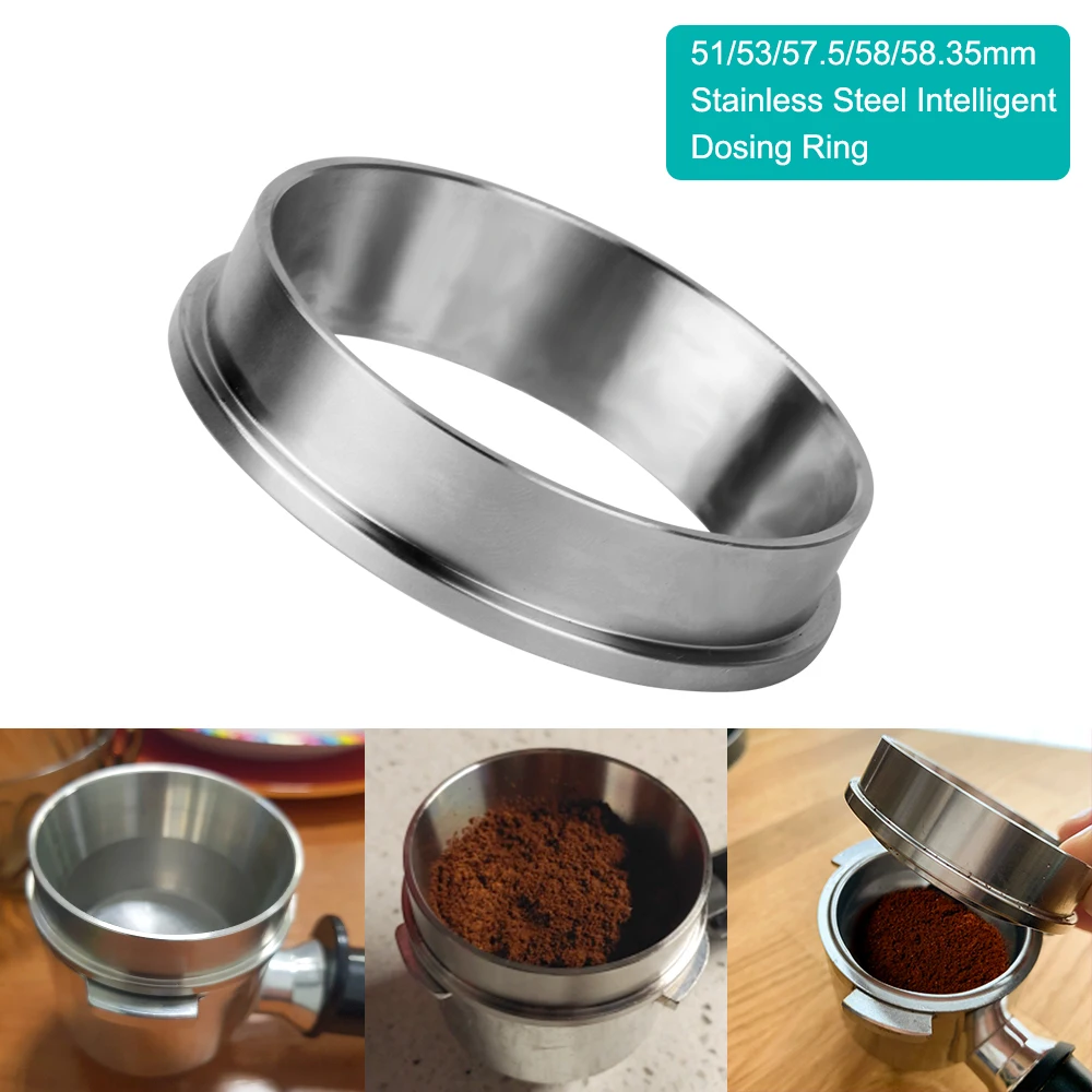 

Кольцо для дозирования кофе 51/53/57.5/58/58.35 мм, фильтры для кофе, тамперы для эспрессо, бариста, инструмент из нержавеющей стали для кофе