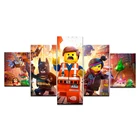 5 шт., настенные модульные картины из фильма Lego лего