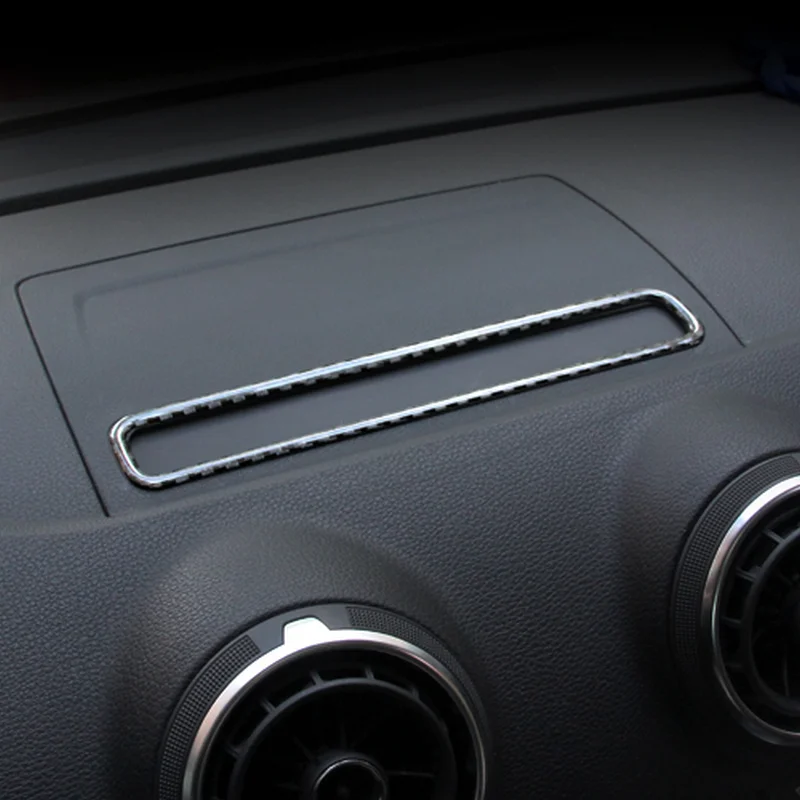 

SBTMY Automobile carbon fiber center control navigation frame for Audi A3 car styling