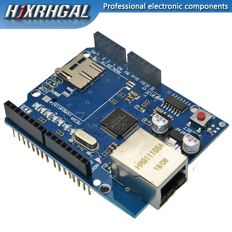 Плата разработки UNO Shield Ethernet W5100 R3 Mega 2560 1280 328 UNR только Для Arduino|Интегральные схемы|