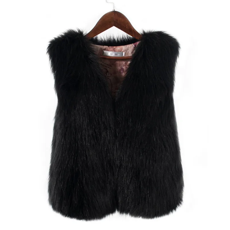 Spring Mink Faux Fur Coat Vest Casual Warm Winter Jacket Slim Futerko Soft Casaco Feminin Chaleco Mujer O15 | Женская одежда