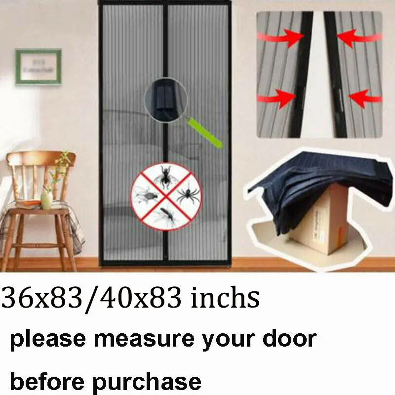 Многоцветная Магнитная москитная сетка противомоскитная от насекомых мух