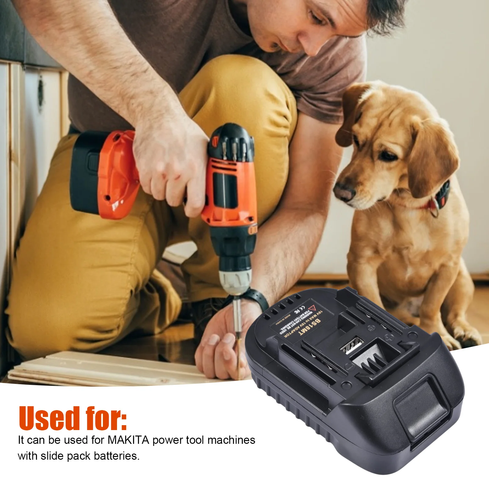 

18V Power Tool Battery Adapter Battery Converter For MAKITAA 18V Lithium Cordless Power Tools