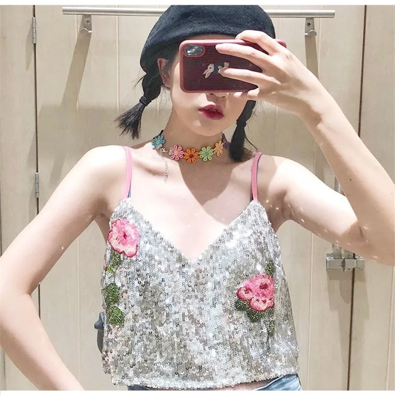 Kpop креативное Новое милое праздничное цветочное ожерелье модная трендовая