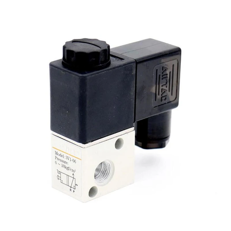 

Direct Action Electromagnetic Valve 3V1-06 1/8" 2 Position 3 Way Pneumatic Solenoid Valve