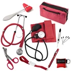 Медицинская диагностика, монитор артериального давления, стетоскоп, молоток для тренировки реакции, ножницы, набор для медсестер с чехлом