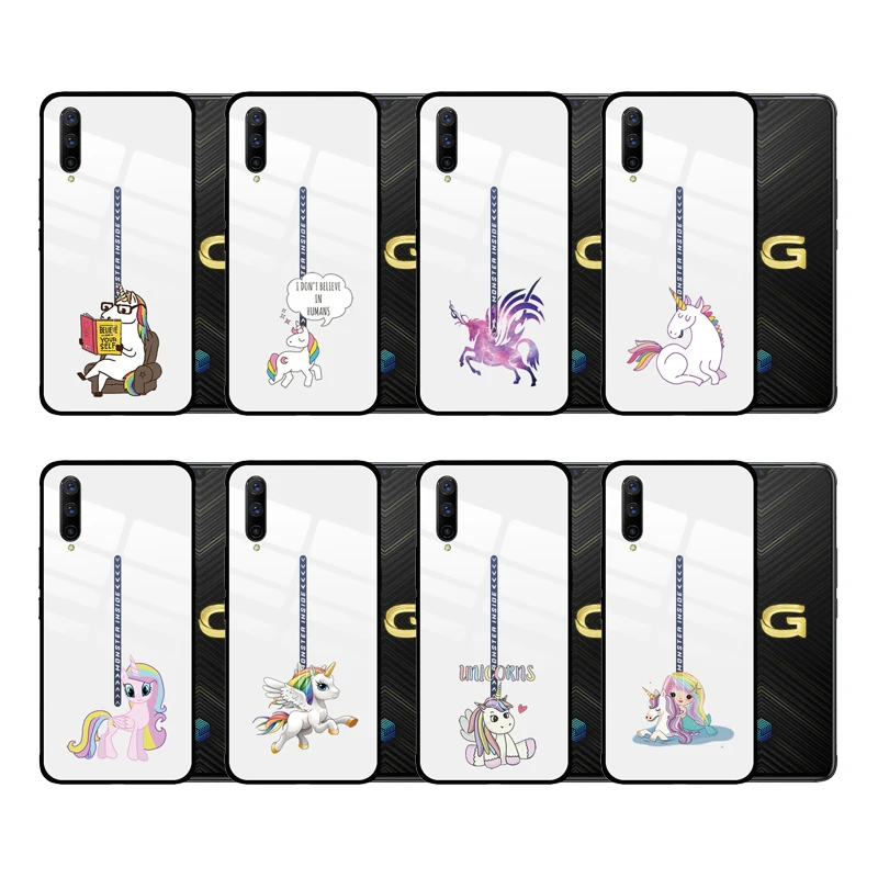 Роскошный чехол для телефона из закаленного стекла с изображением лошади